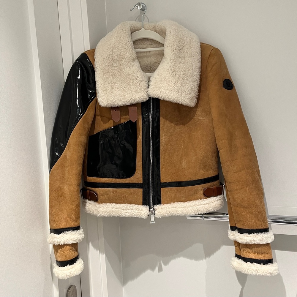 Moncler Suede Shearling Jacket